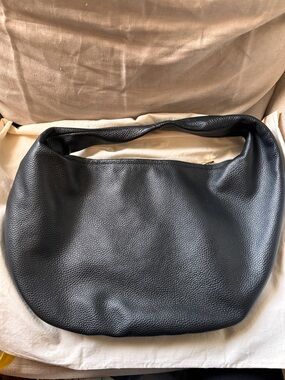 Flattered Alva Shoulder Bag in Black Pebbled Leather